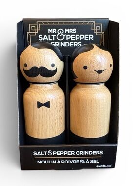 Suck UK Mr. Salt & Mrs. Pepper GrinderS NEW